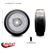 Service Caster 10" x 3" Rubber Tread on Cast Iron Keyed Drive Wheel- 1-1/4" Bore SCC-RSS1030-114-KW-2SS